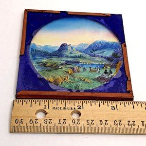 Vintage Magic Lantern Glass Slide African Savanna